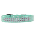 Unconditional Love Two Row Light Pink Crystal Dog CollarAqua Size 12 UN756517